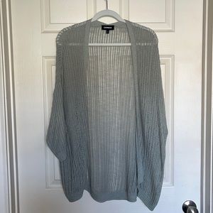 Express sz M mint green knit cardigan 3/4 sleeve